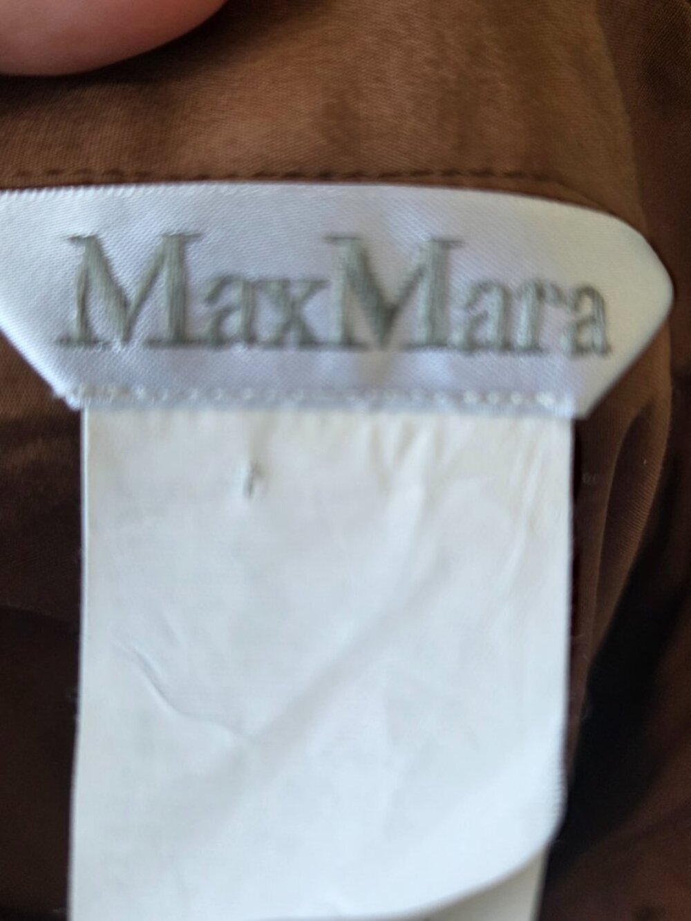 Max Mara brown cotton shirt dress lace up sleeves size 8 - Picture 6 of 10